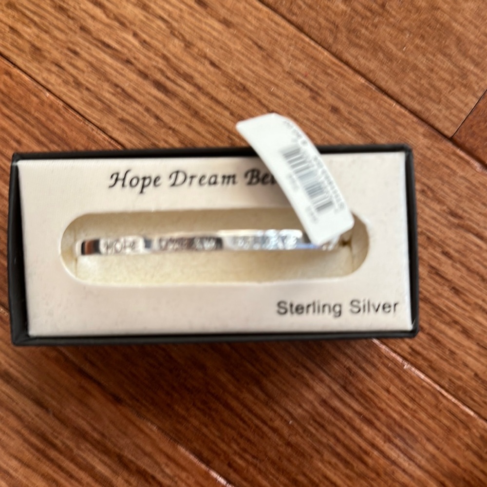 Hope Dream Believe Bracelet Sterling